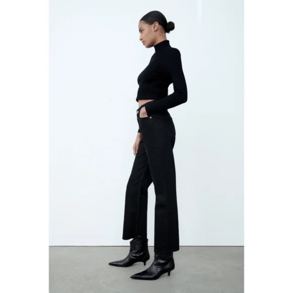 Zara High Rise Cropped Jean - Picture 6 of 6